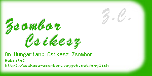 zsombor csikesz business card